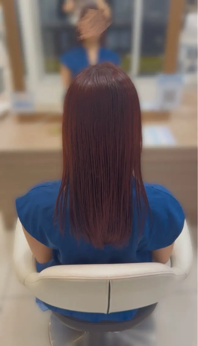 セミロング カラー ヘアカラー トリートメント 🎀久野 咲来🎀のヘアスタイル
