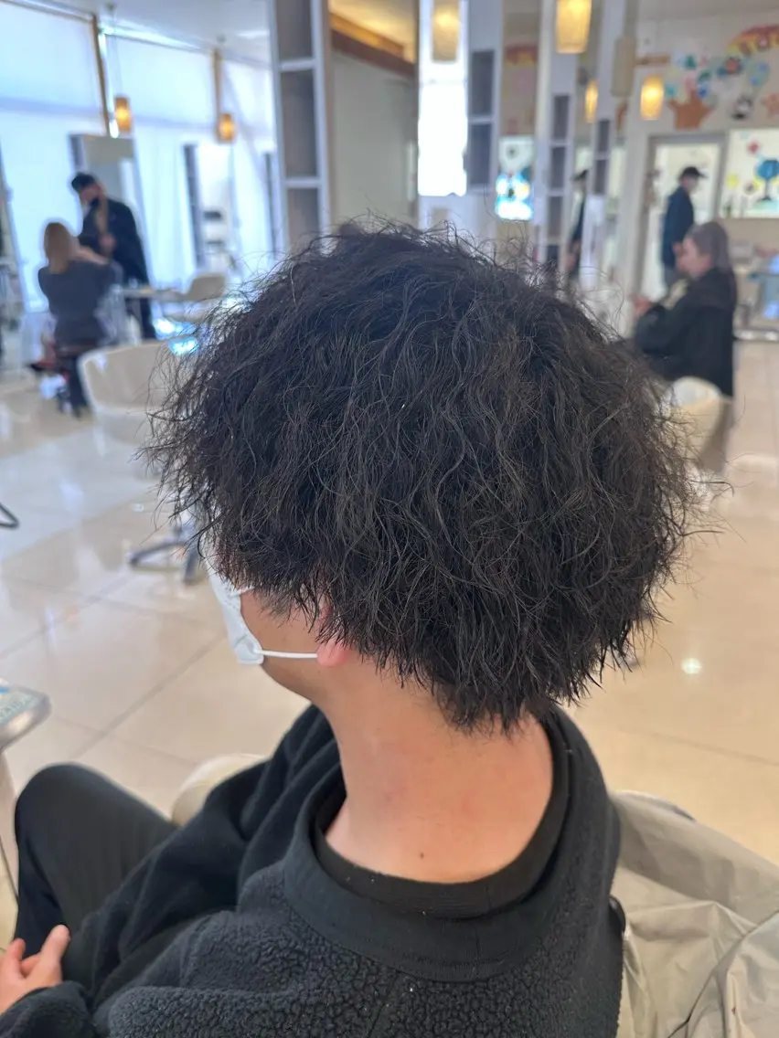 パーマ メンズ メンズパーマ ツイストスパイラルパーマ スパイラルパーマ カット パーマ 💎大石 久琉美💎のヘアスタイル