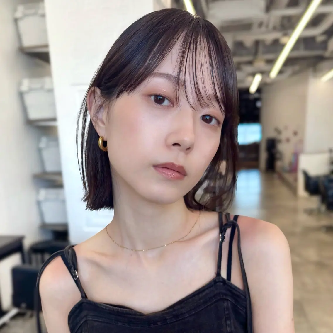 ショート カラー 透明感カラー ラベンダーカラー ボブ 顔まわり🥨レイヤー /透明感/水口舞奈のヘアスタイル