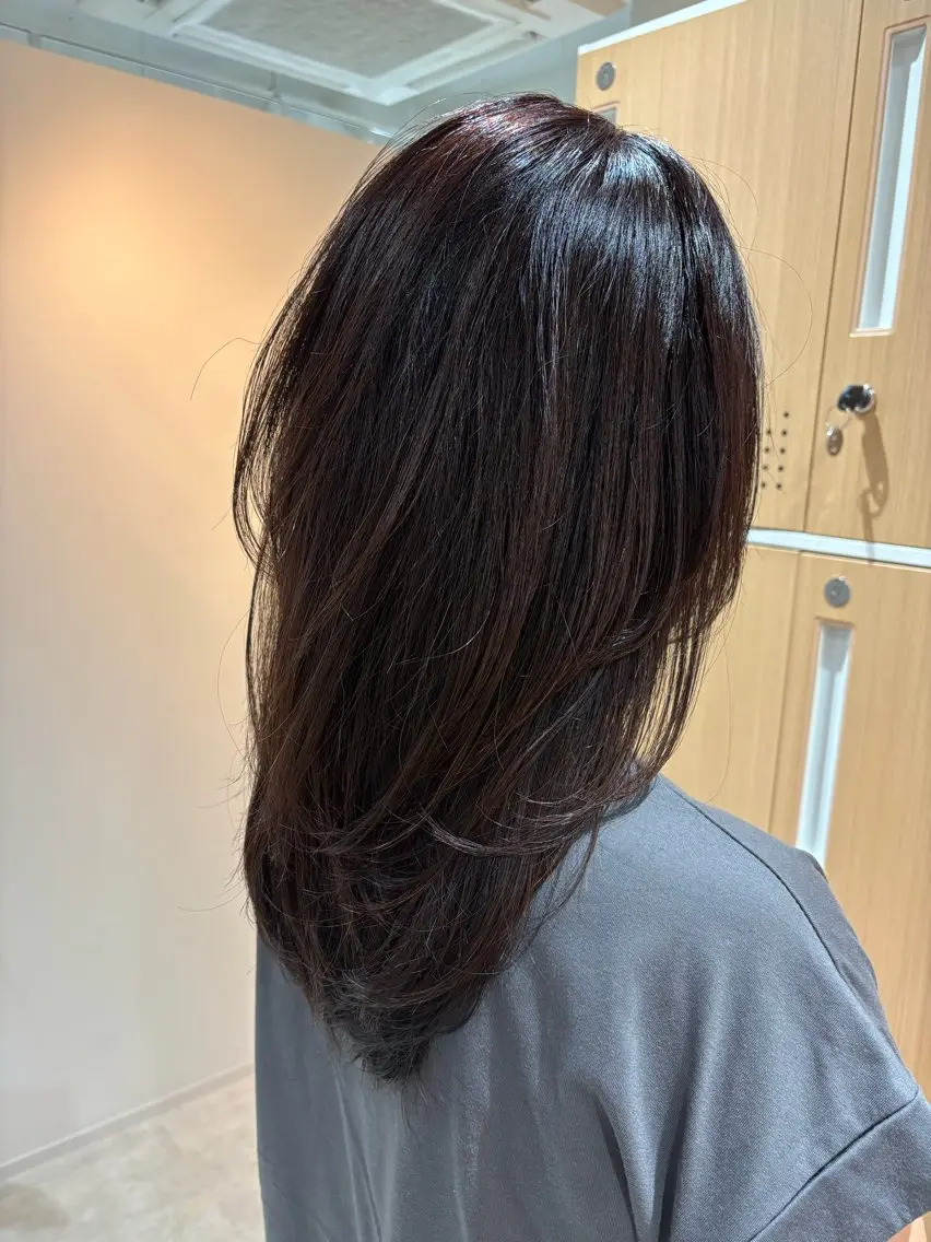ロング カラー パーマ レイヤーカット 🤍美髪縮毛/髪質 改善/池上夏凜🤍のヘアスタイル