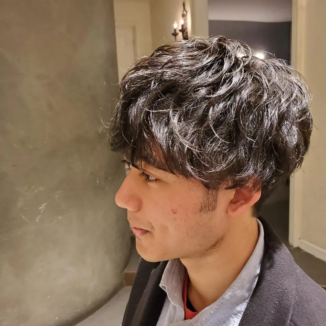 パーマ メンズ メンズパーマ 竹尾 優斗のヘアスタイル