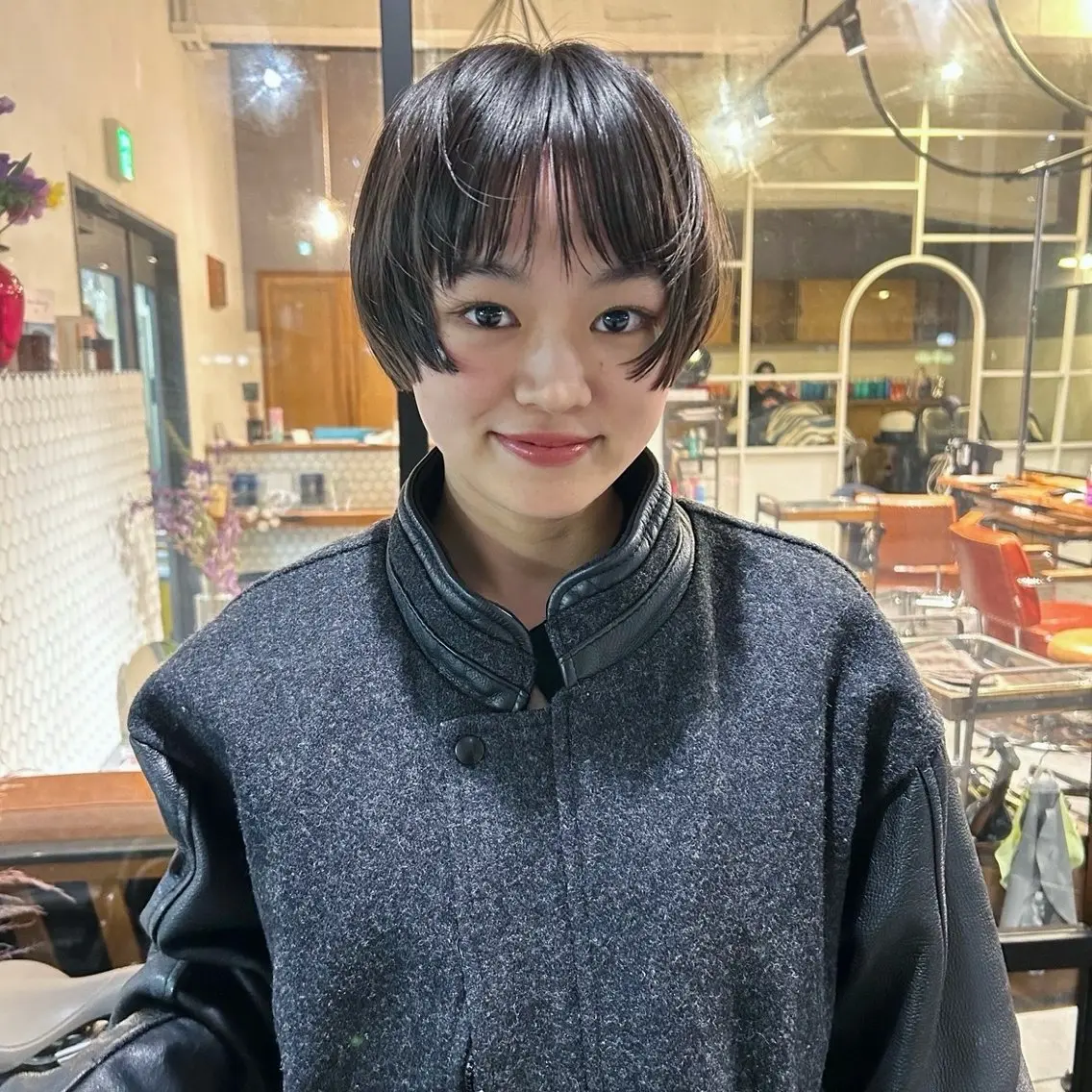 ショート ショートボブ ボブ ショートヘア 市川 蘭のヘアスタイル
