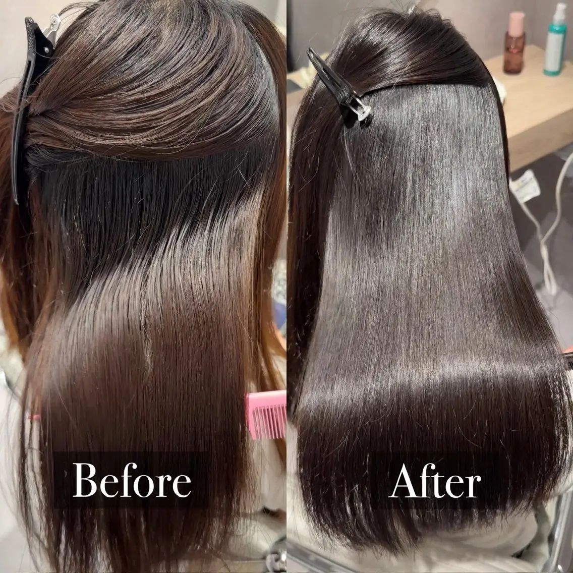ロング カラー ケアカラー 髪質改善 縮毛矯正 トリートメント ヘアカラー 縮毛矯正 トリートメント 髪質改善/縮毛矯正/ 透明感カラー/ななこのヘアスタイル
