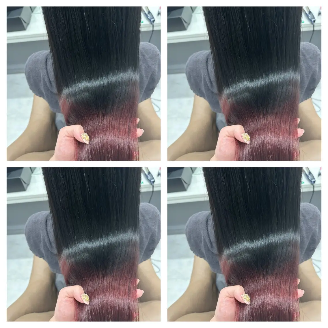 【ミニモ限定メニュー❣️】🍒デザインカラー🌷(ブリーチ込💝)+うる艶treatment🌸💜の写真
