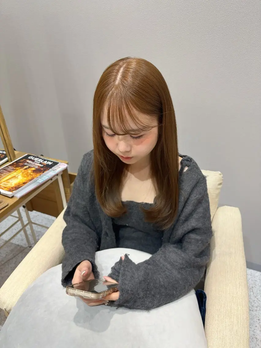 ロング ヘアカラー セト ナツミのヘアスタイル