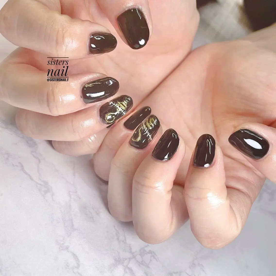 ネイル アートネイル ワンカラーネイル シンプルネイル sisters nail.fのネイルデザイン