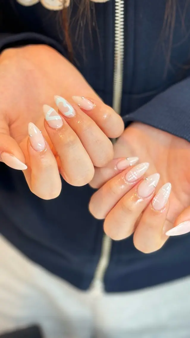 ネイル キラキラネイル 韓国ネイル マグネットネイル 夏ネイル ワンホンネイル ハンドネイル Sully Nail  Labのネイルデザイン