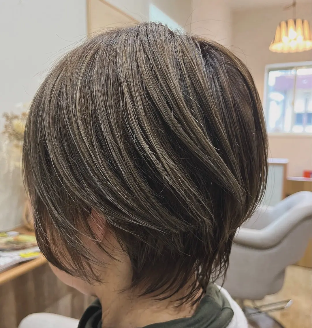 ショート カラー NOPPO 和泉市 美容室/奥村 飛鳥のヘアスタイル