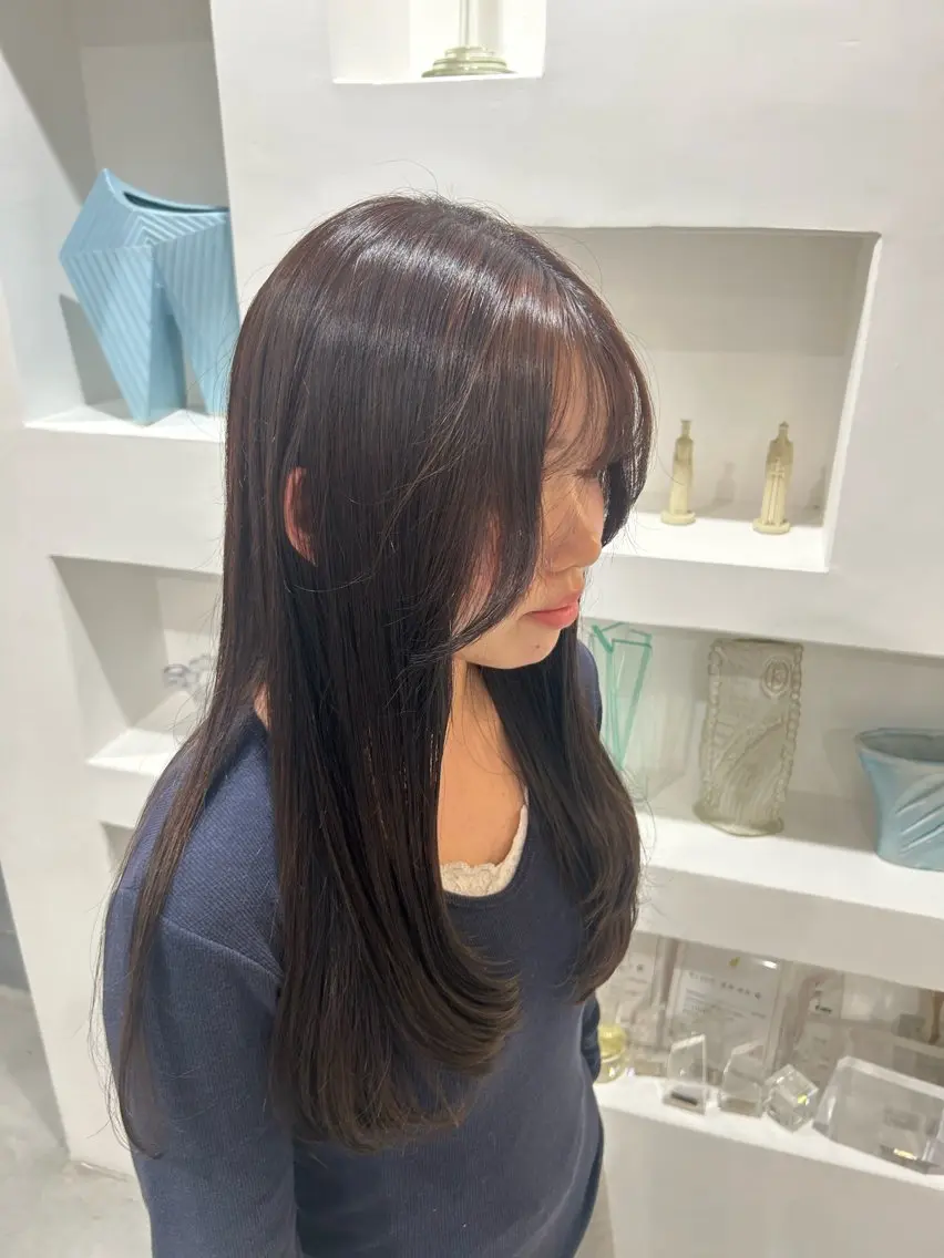 カラー ブリーチ ブラウンカラー 透明感カラー ヘアカラー 廣瀧 夢乃のヘアスタイル