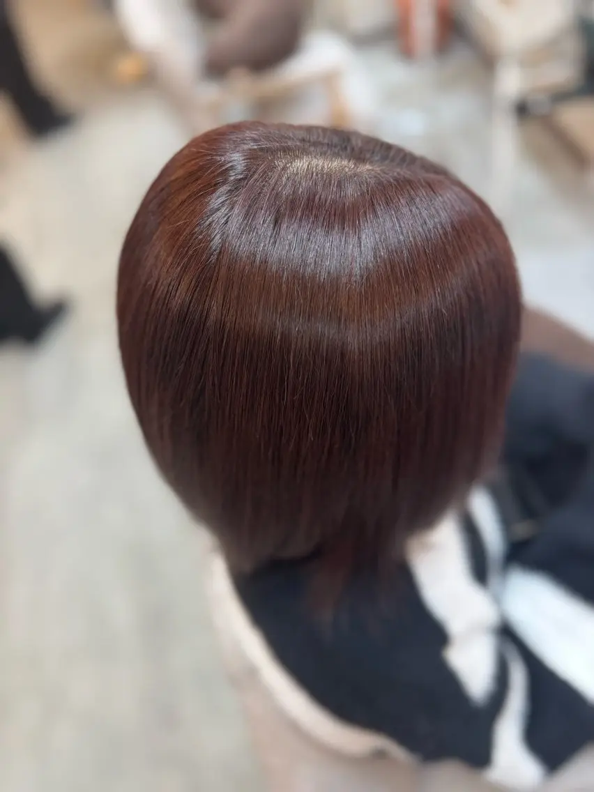 セミロング カラー 三瓶 龍皇のヘアスタイル