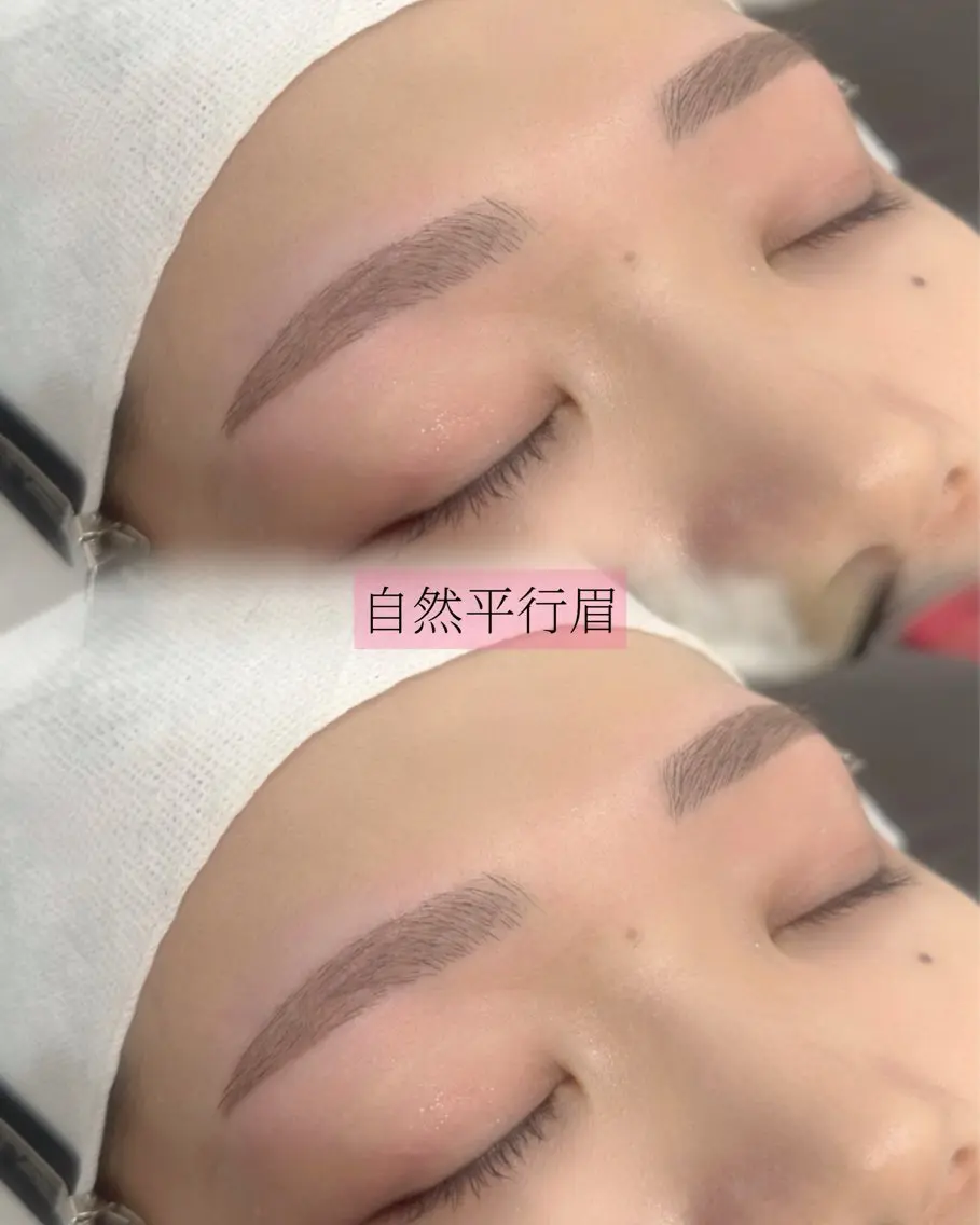 眉毛アイブロウWAXスタイリングの写真