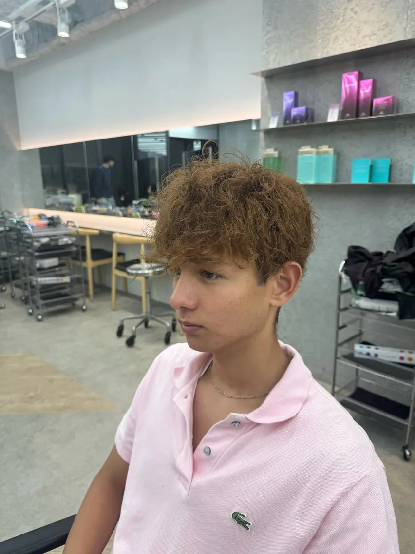 カラー メンズ メンズブリーチ ブリーチ ブリーチなしカラー カット ヘアカラー 名古屋シャドウパーマ /伊藤恵悟のヘアスタイル