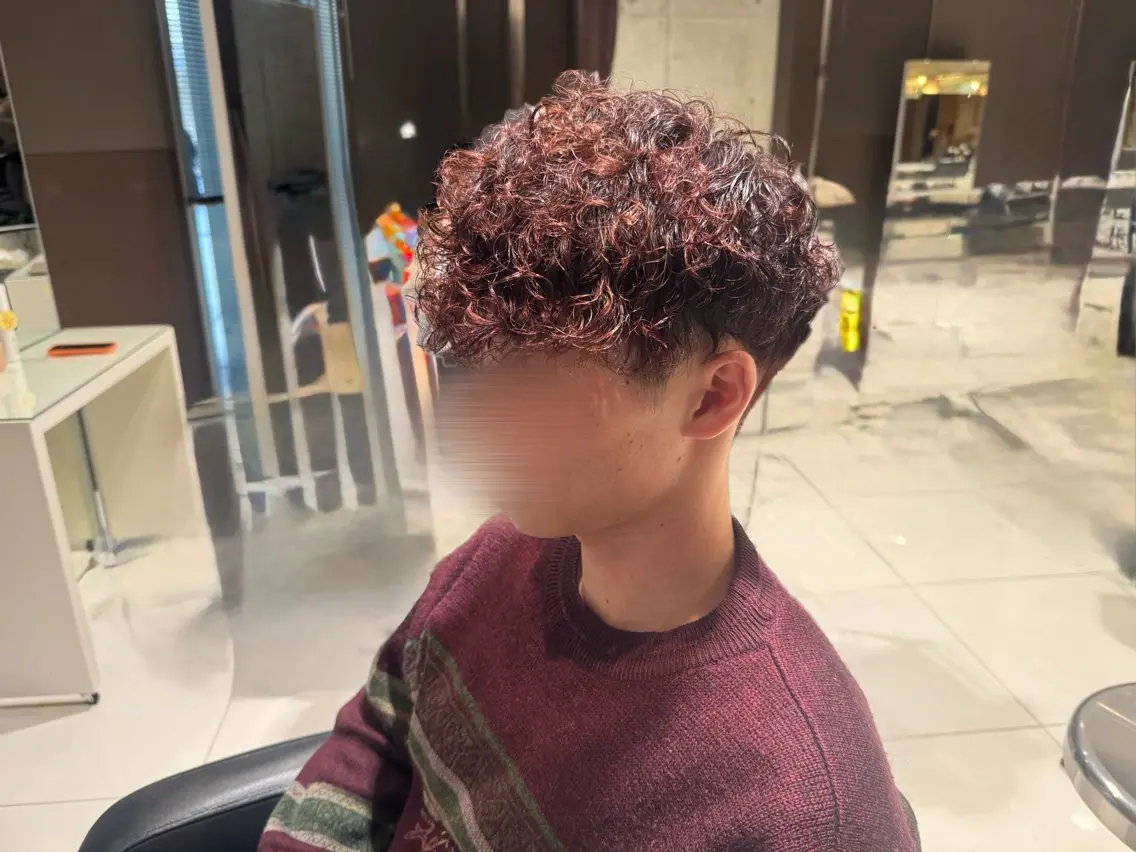 ショート カラー パーマ メンズ カット ヘアカラー パーマ AVANCE. annaのヘアスタイル