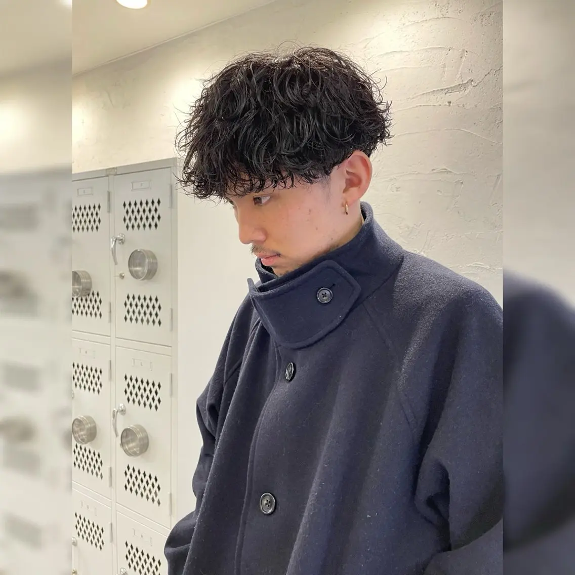 ショート パーマ メンズ マッシュ メンズパーマ ツイストスパイラルパーマ 波巻きパーマ スパイラルパーマ お悩み解決 園田翔大のヘアスタイル
