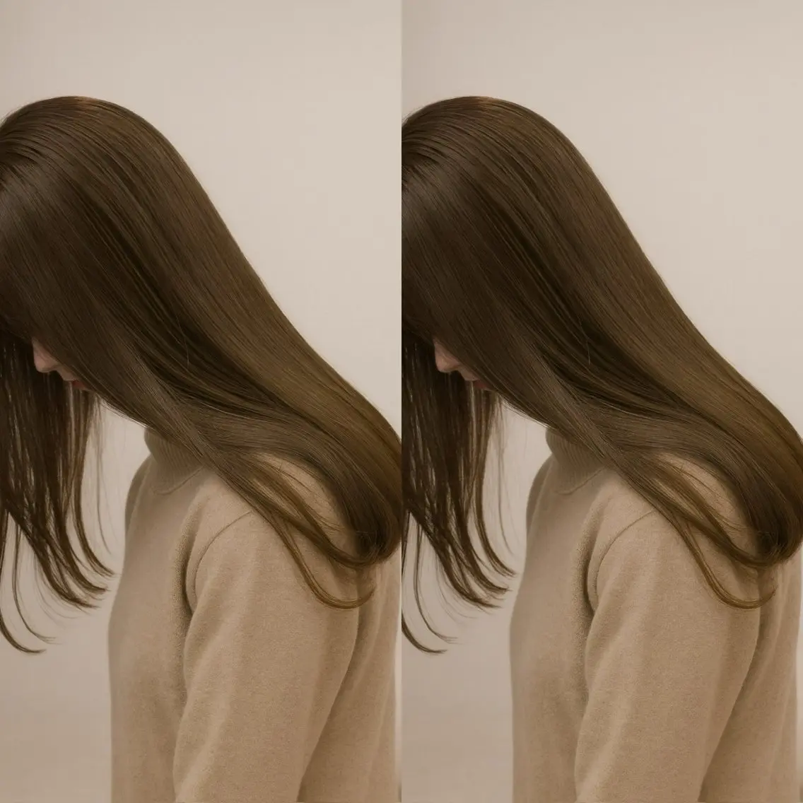 セミロング カラー 切りっぱなしボブ ベージュカラー ブリーチ ダブルカラー グレージュ カット ヘアカラー トリートメント 小顔矯正/レイヤー 透明感カラー✨生真のヘアスタイル