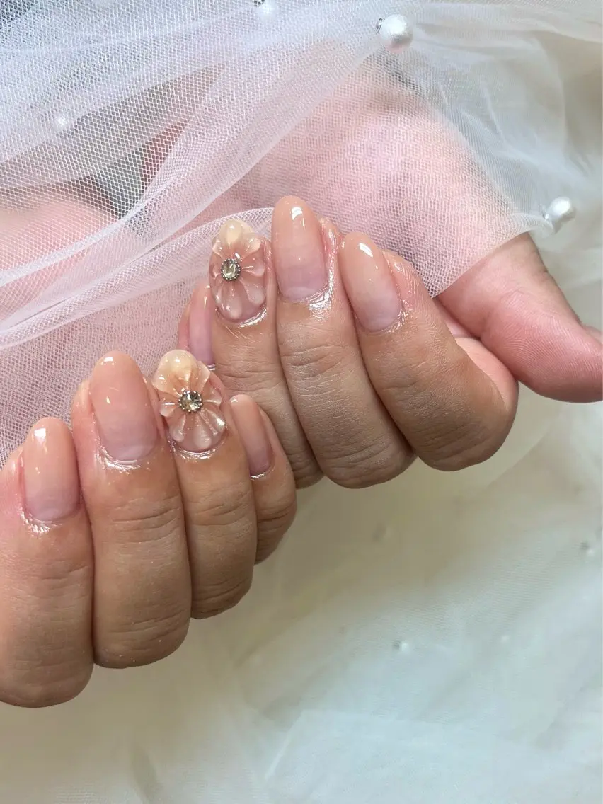 ネイル ぷっくりネイル ハンドネイル LumiéCoeur Nanaeのネイルデザイン