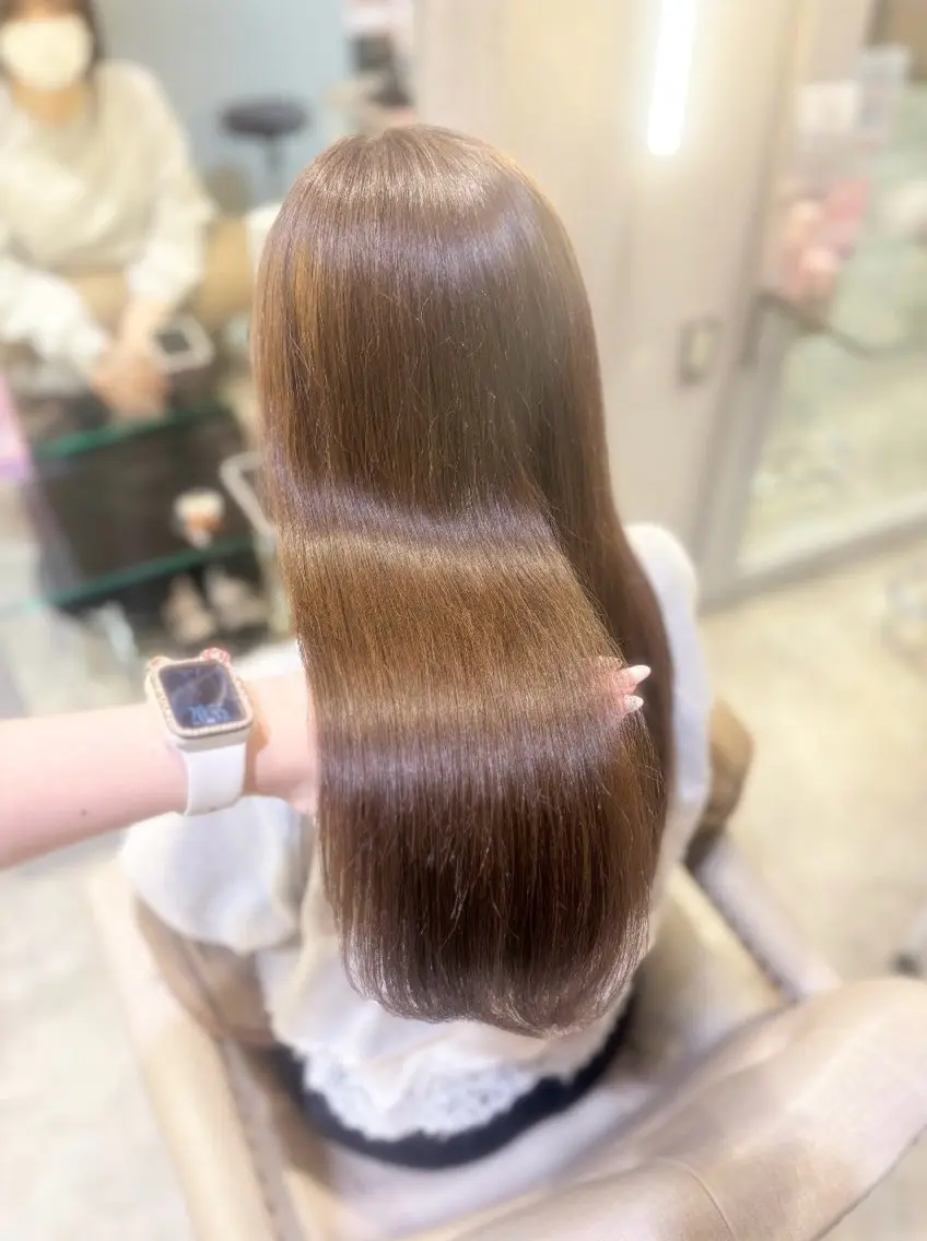 ロング カラー 🎀RINA艶カラー ／ナチュラルガーリーのヘアスタイル