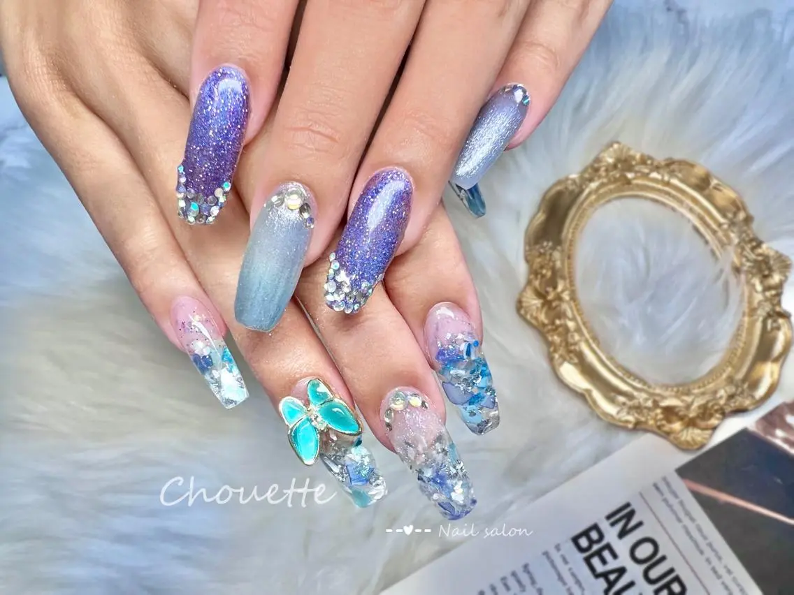 ロング ハンドネイル Chouette Nailのネイルデザイン