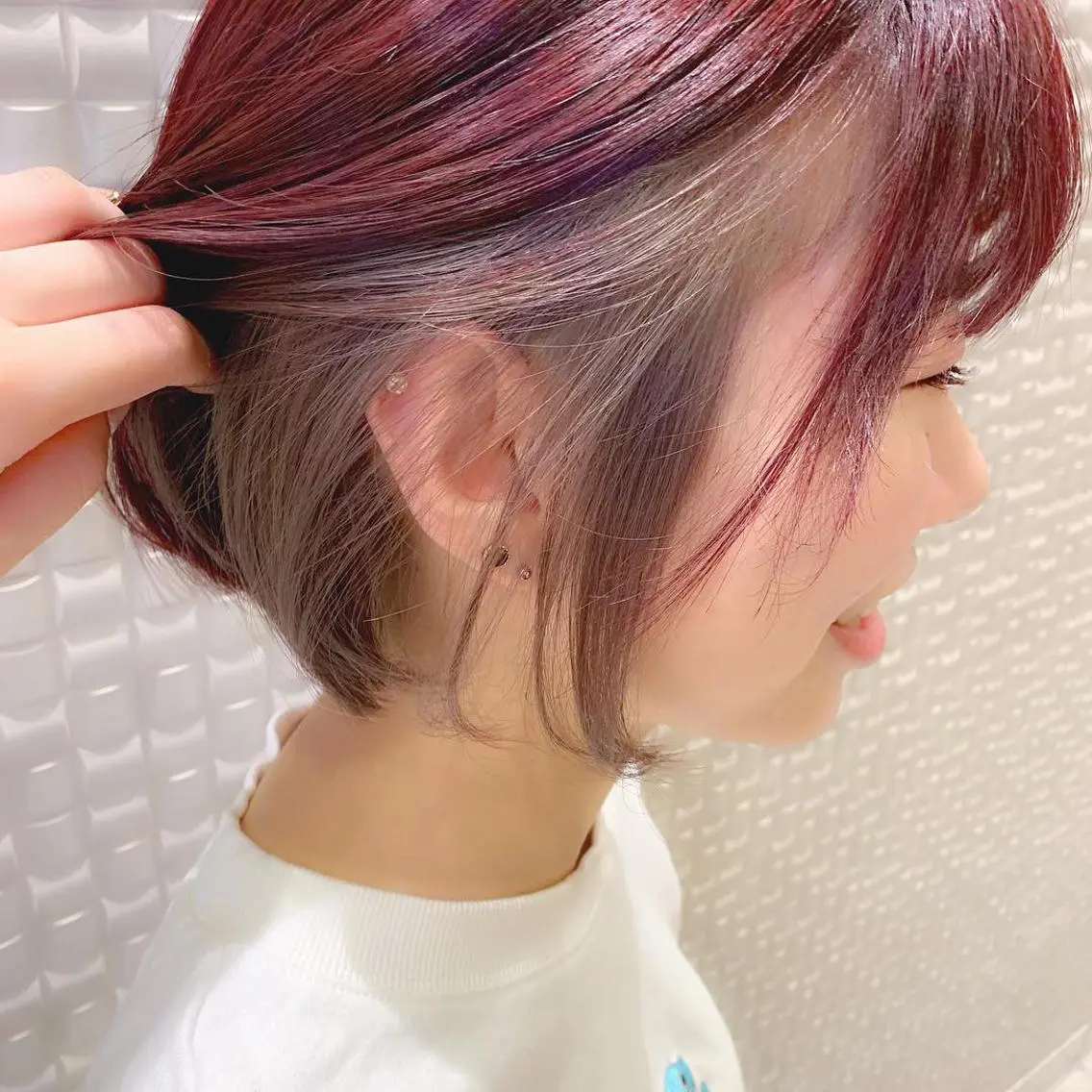 ミディアム カラー ブリーチ 𝒢𝒾𝓇𝓁𝓎 ⑅ 𝓎𝓊𝓀𝒶のヘアスタイル