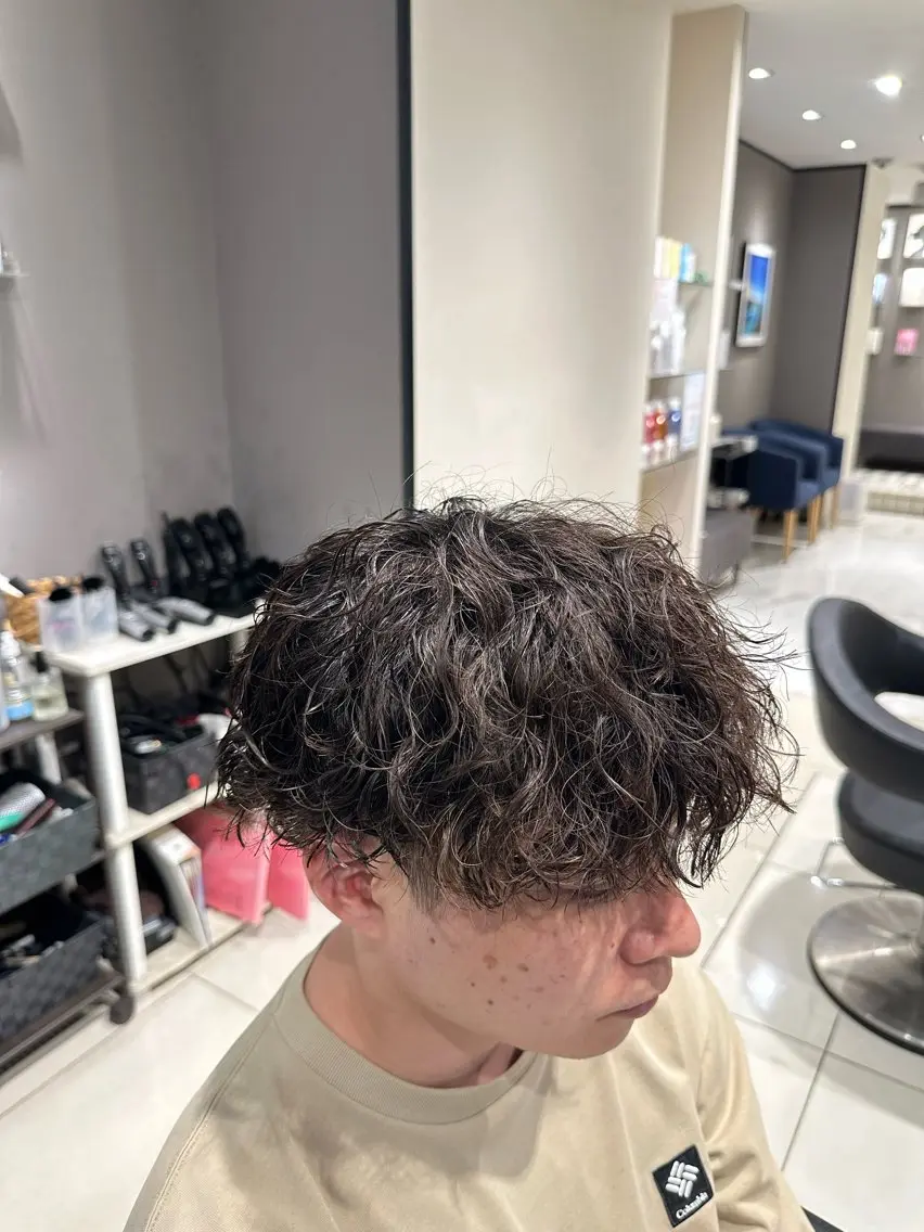 パーマ メンズ カット パーマ メンズ特化美容師💠 / 関内 / レンのヘアスタイル