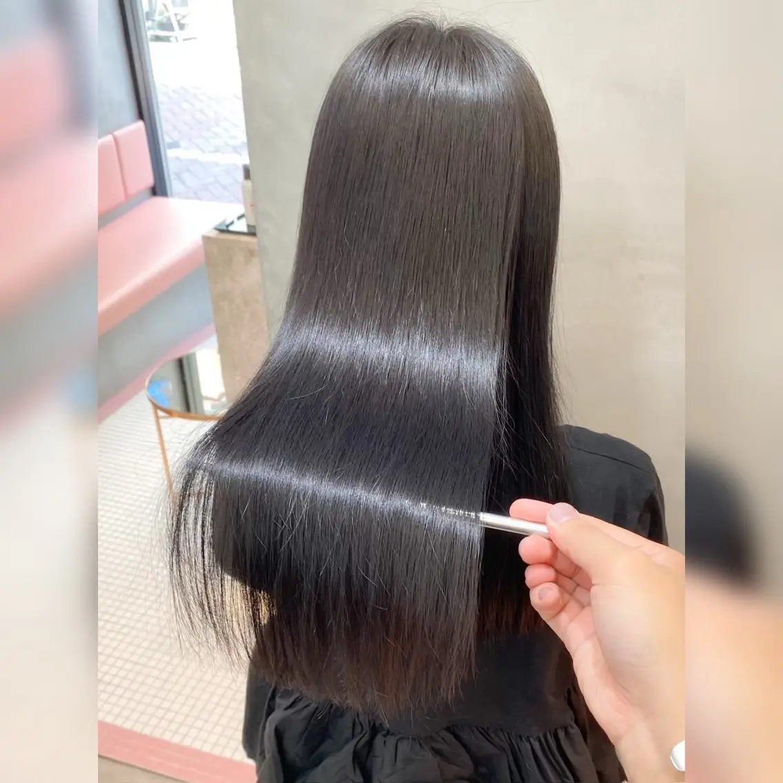 ロング 髪質改善 ロング カット 縮毛矯正 トリートメント レイヤー/艶感カラー /メンズ/KOSEIのヘアスタイル