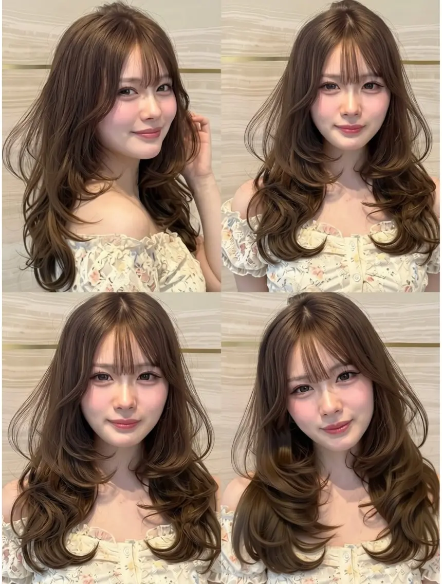 ロング カラー ヘアアレンジ ヘアカラー トリートメント 🌿巴結生🌱大宮 ミルクティーベージュのヘアスタイル