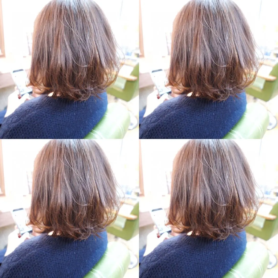 ミディアム カラー ヘアアレンジ 🟦髪質改善6年 💊YAMAMOTOのヘアスタイル