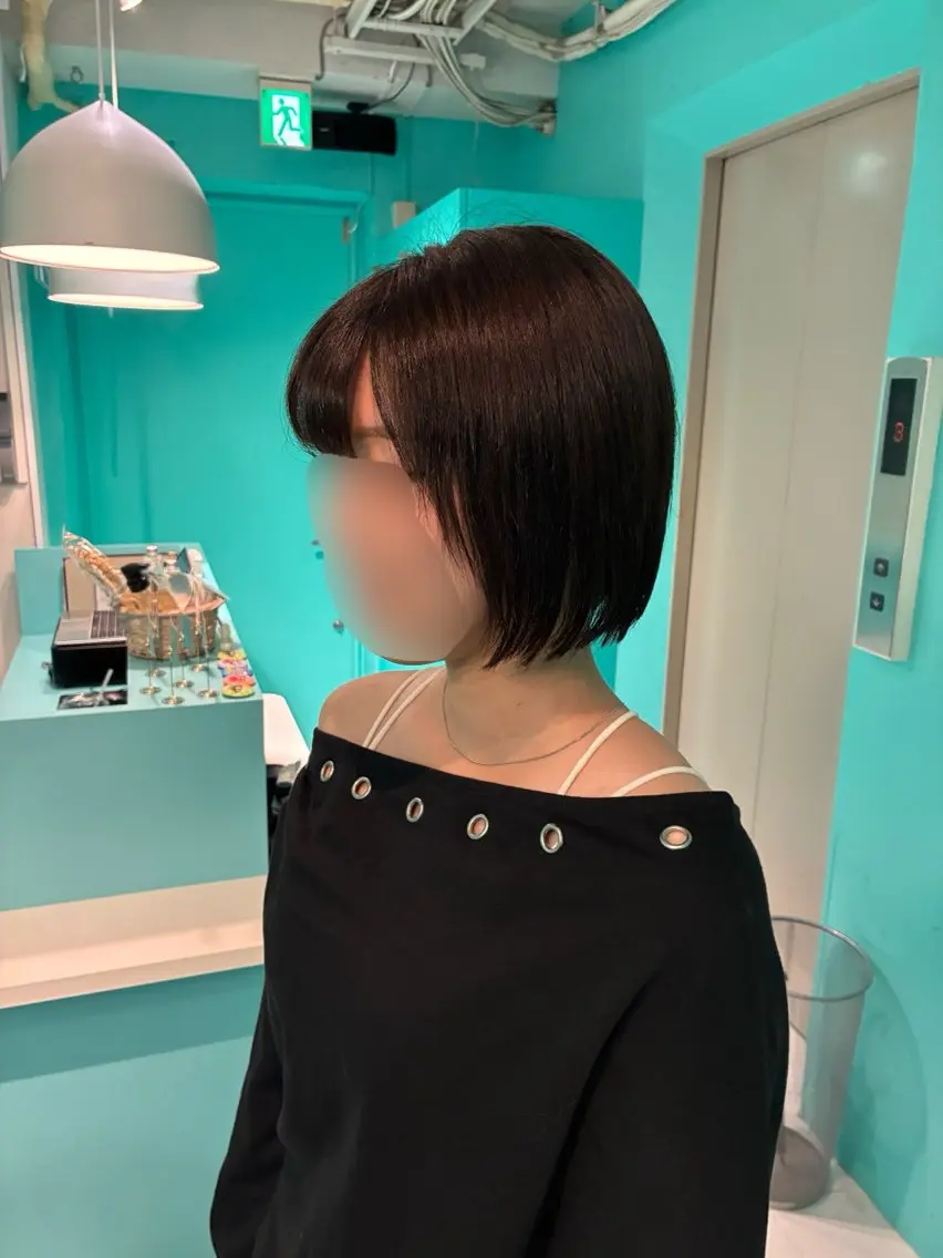 ショート ボブ 池袋西口🐰かな ヘアアレンジのヘアスタイル