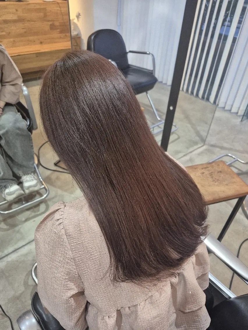 カラー ブラウンカラー レッドカラー 丸藻 陽斗のヘアスタイル