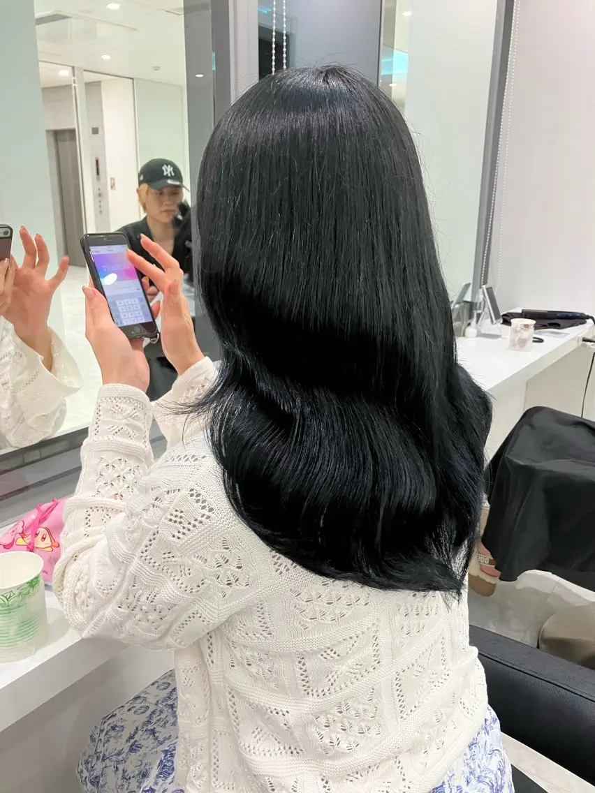 ロング カラー ヘアアレンジ 💓色落ちまで綺麗な 垢抜けカラー💓のヘアスタイル