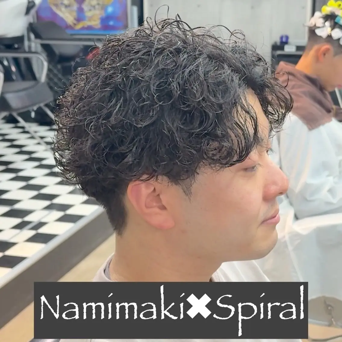 ショート パーマ ヘアアレンジ メンズ MENIN メンズ サロン 望月 涼太のヘアスタイル