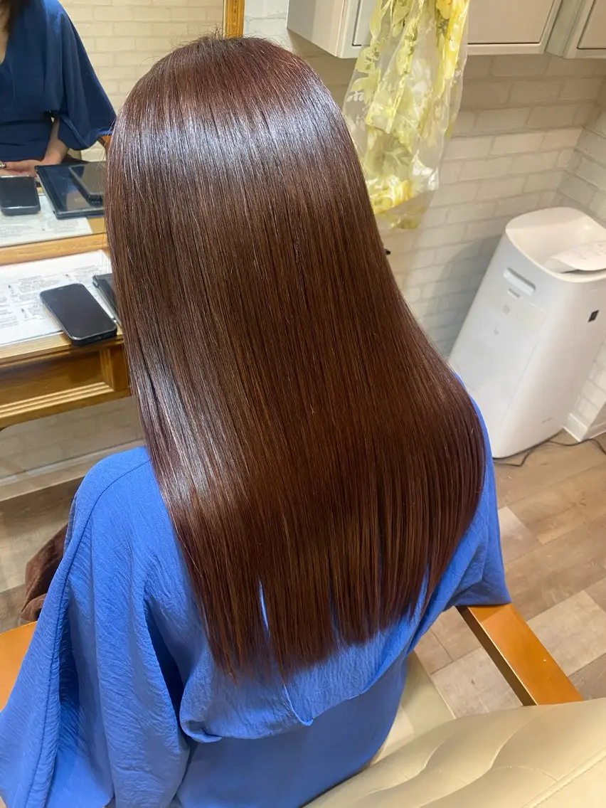 ロング カラー ヘアカラー トリートメント ヘッドスパ Aujuaソムリエ 🎨‎♡HARUのヘアスタイル