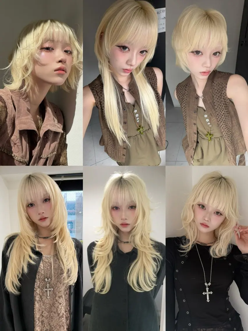 セミロング エクステ ハッシュカット レイヤーカット ウルフカット カット エクステ TAIRA横浜ウルフ 🐺デザインカラーのヘアスタイル