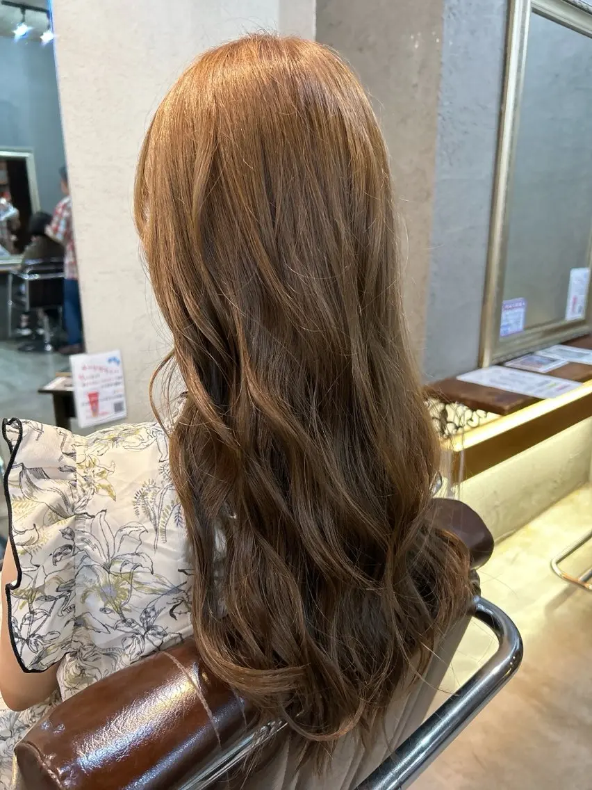 ロング カラー ヘアアレンジ 透明感カラー イルミナカラー ヘアカラー 桜田 修未のヘアスタイル