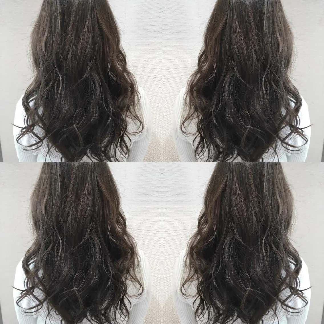 ロング カラー ヘアアレンジ 白髪ぼかしハイライト 茗荷谷駅徒歩2分のヘアスタイル