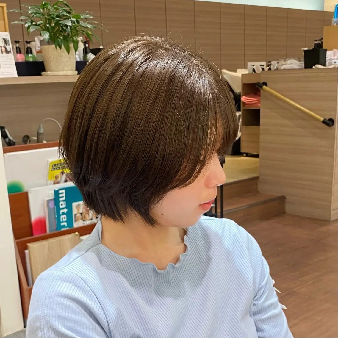 ショート カラー 透明感カラー グレージュ 🍒SOCIE KIMURA🍒のヘアスタイル