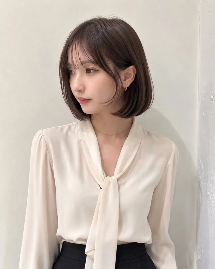 ショート カラー カット ヘアカラー トリートメント モテ🤍トレンドヘア /新宿/ワカナのヘアスタイル