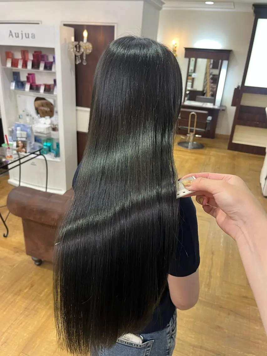 ロング トリートメント カット ヘアカラー トリートメント レイヤー/韓国ヘア yunaのヘアスタイル