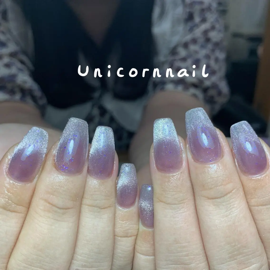ネイル フレンチネイル マグネットネイル マグネットフレンチ Unicorn Nail 矢場町店のネイルデザイン