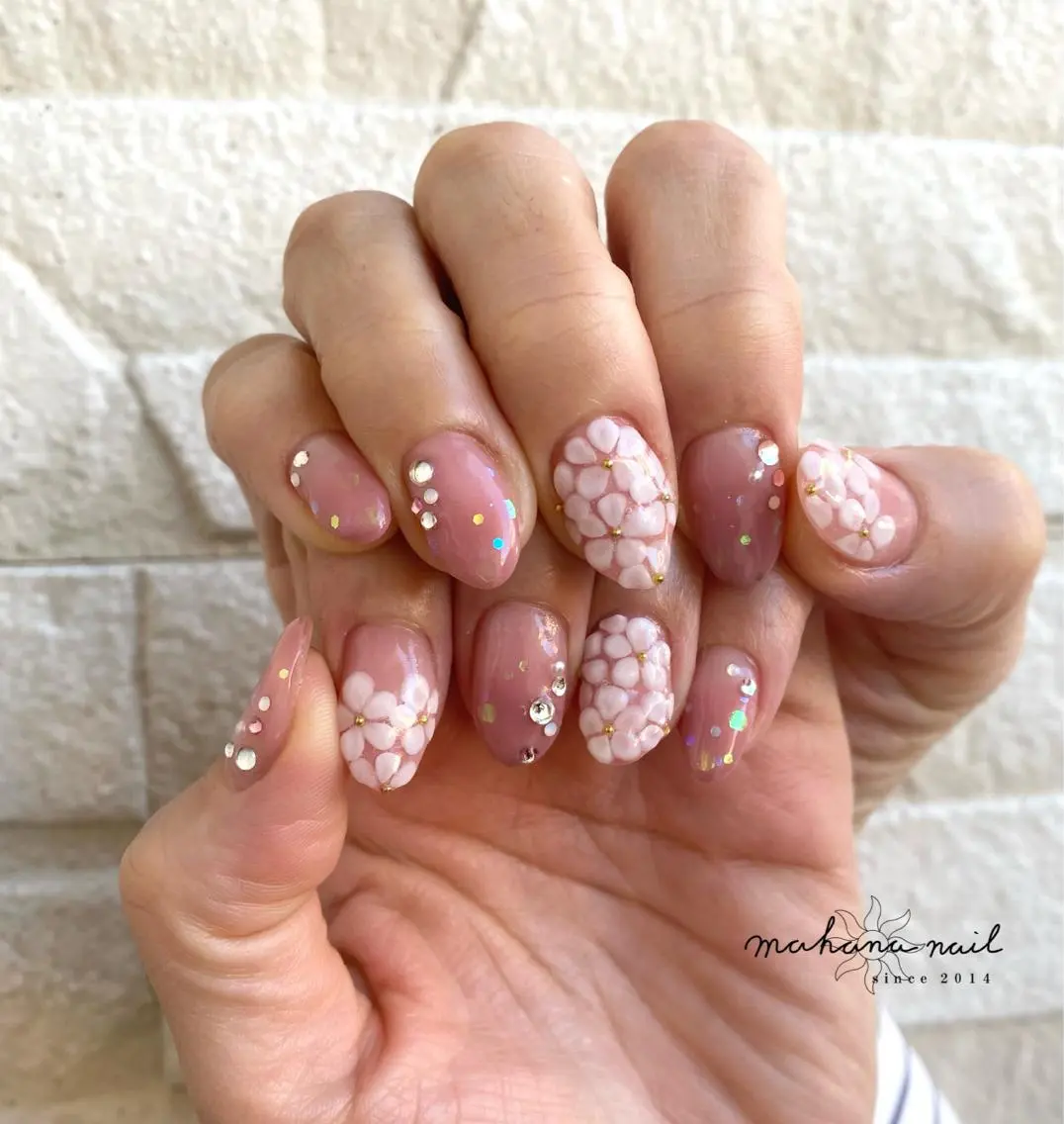 ネイル アートネイル 持ち込み mahana nailのネイルデザイン