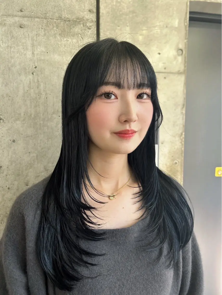 ロング カラー ヘアカラー トリートメント 🎨デザイン🥇 美髪・艶髪 日暮千敬のヘアスタイル