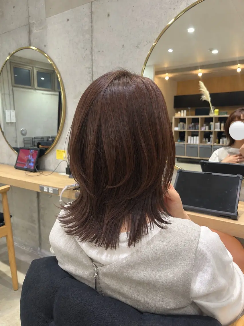 ミディアム くびれヘア Garden🫧植松 真菜のヘアスタイル