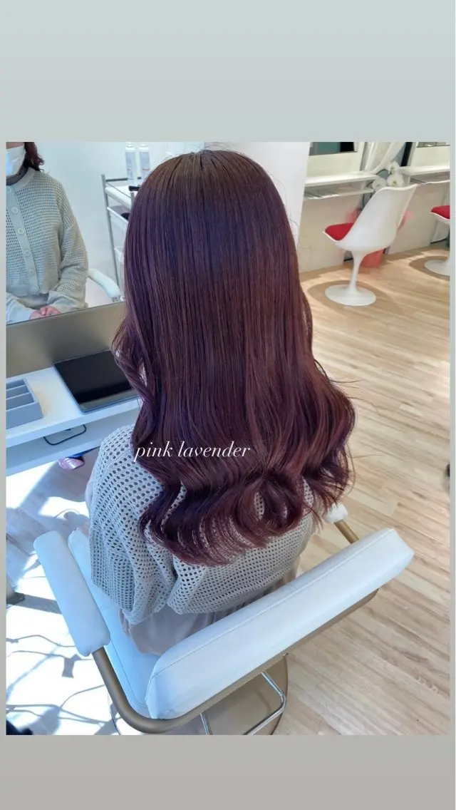 ロング ParveMix 宮﨑 梨里のヘアスタイル