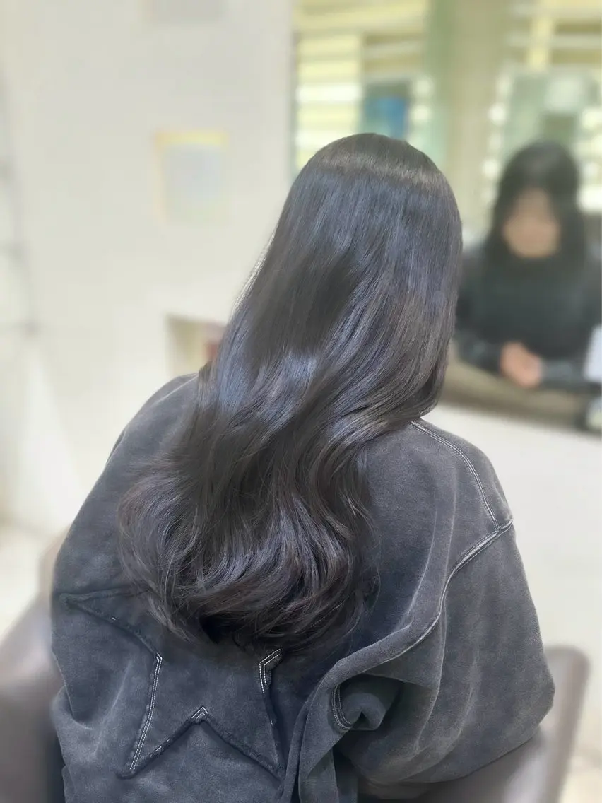 ロング カラー カット ヘアカラー トリートメント 🤍ハイライト/ レイヤー/銀座🤍のヘアスタイル