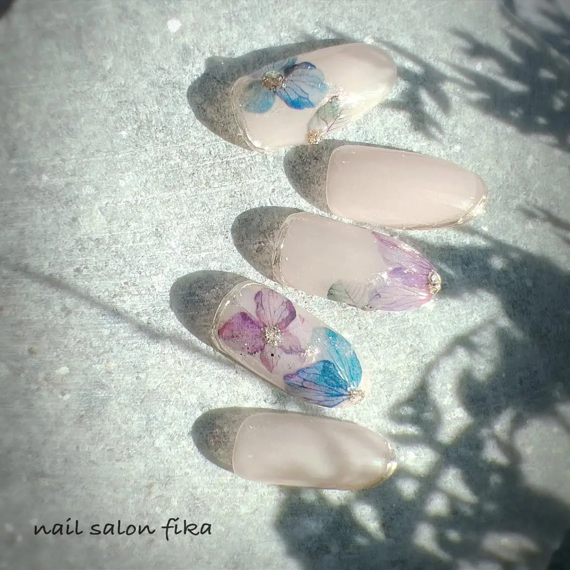 ネイル オフィスネイル シンプルネイル 夏ネイル nail salon fikaのネイルデザイン