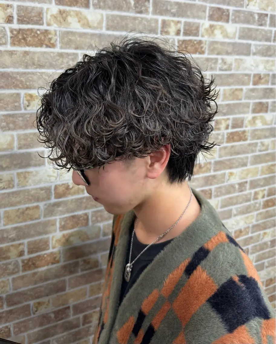 《ミニモ限定》メンズカット➕波巻きパーマ𝐨𝐫ツイストスパイラルパーマ➕トリートメント【最上級ケアパーマ】の写真