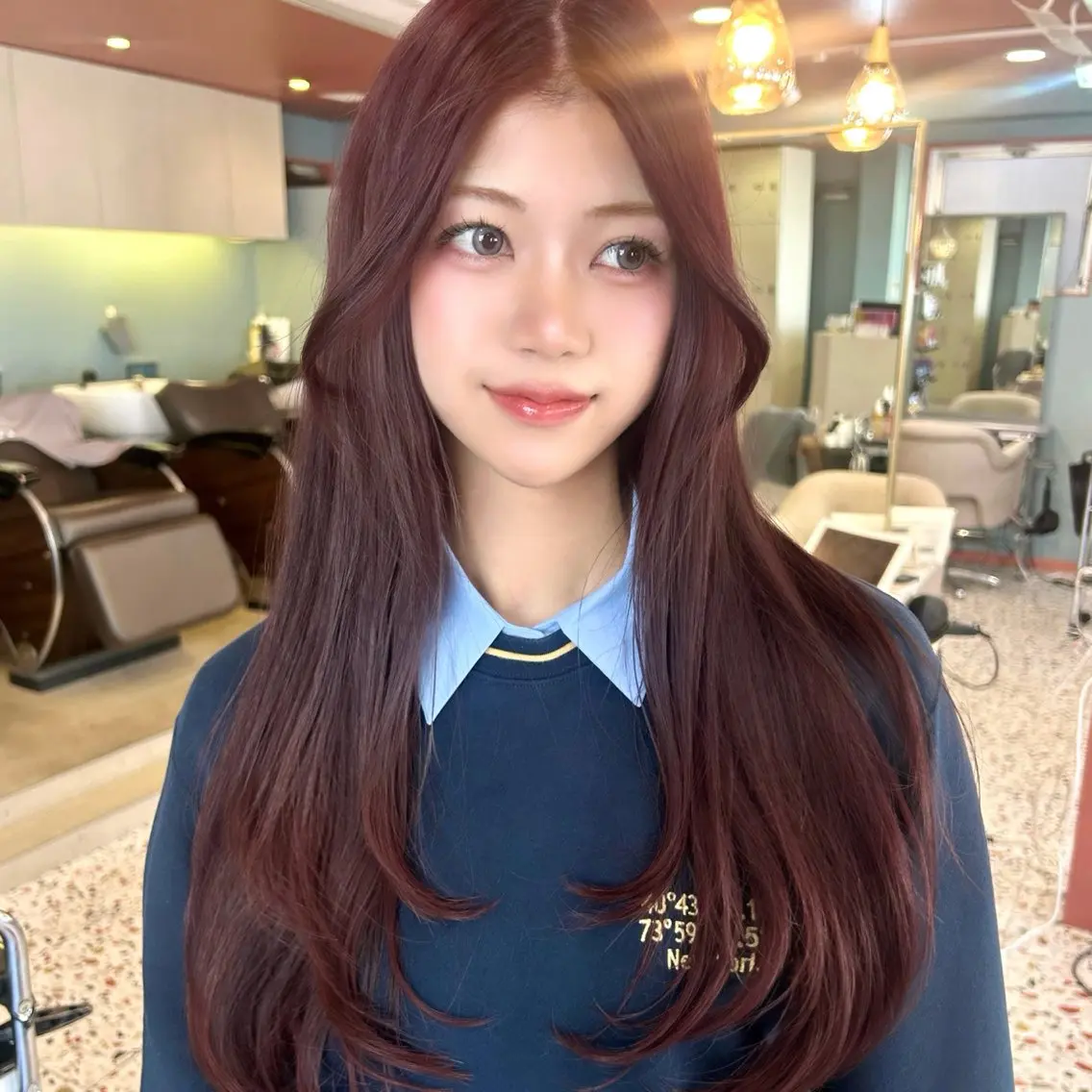 ロング ヘアカラー トリートメント 大人ガーリー♡ 艶カラー🎀美帆のヘアスタイル