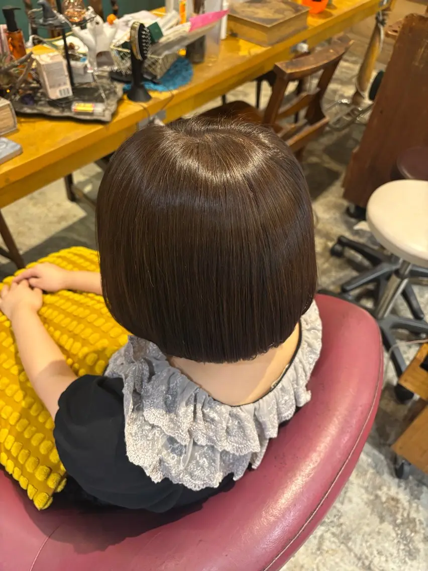カラー ブラウンカラー ヘアカラー たかの ゆめなのヘアスタイル