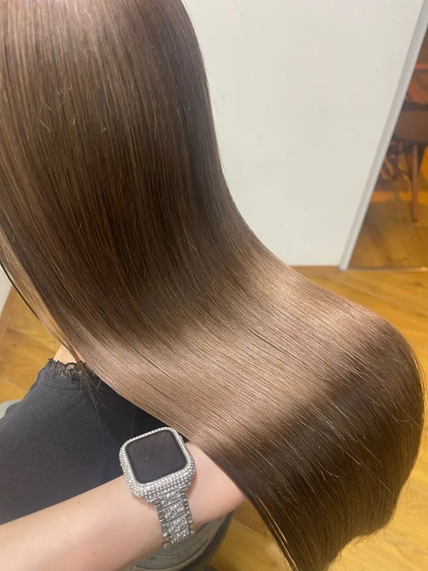 ロング カラー ヘアカラー トリートメント 🪽はづき🫧 簡単垢抜けカラー🪽のヘアスタイル