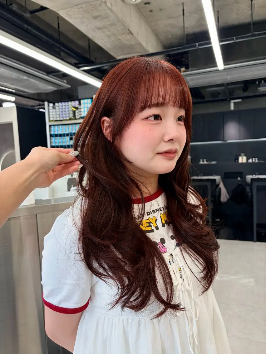 ロング カラー カット ヘアカラー カラー/エクステ 🤍ルナのヘアスタイル